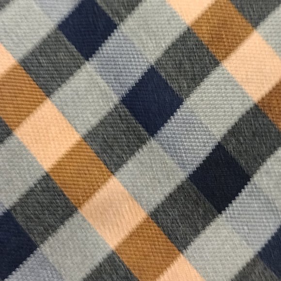 Chaps || Grey & Peach Striped Silk Tie - Picture 2 of 4